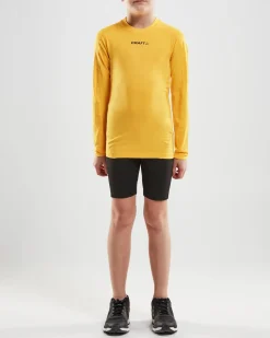 Craft Sportswear T-Shirt^Ability Compression Long Sleeve Jr Sweden Yellow