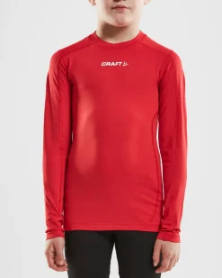 Craft Sportswear T-Shirt^Ability Compression Long Sleeve Jr Bright Red
