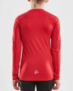 Craft Sportswear T-Shirt^Ability Compression Long Sleeve Jr Bright Red
