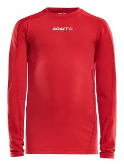 Craft Sportswear T-Shirt^Ability Compression Long Sleeve Jr Bright Red