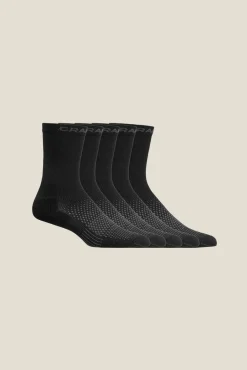 Craft Sportswear Strumpor|Träning^Active High Sock 5-Pack Black