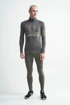 Craft Sportswear T-Shirts & Tröjor|Aktiva Underställ^Active Intensity Zip M Granite-Amber