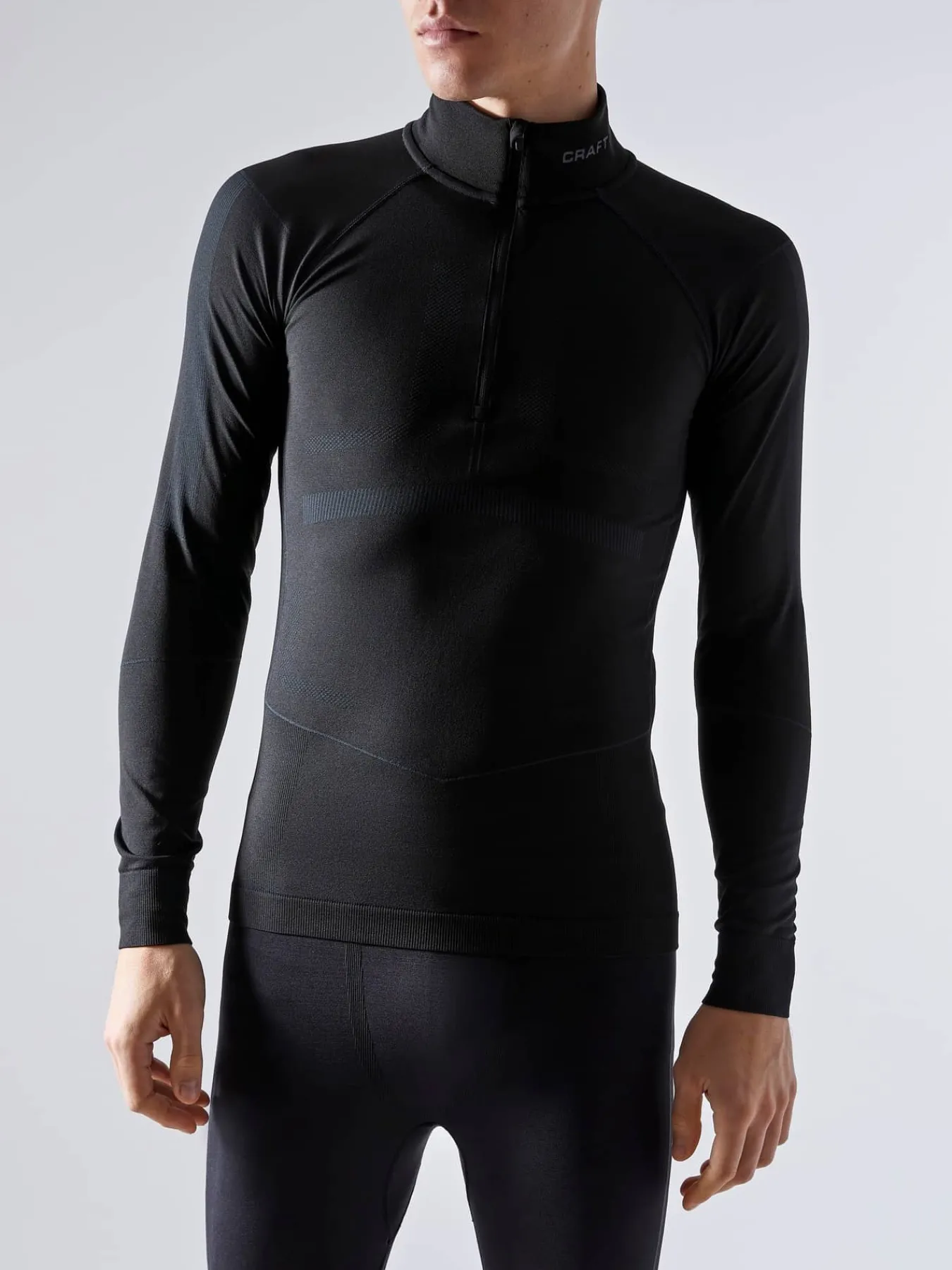 Craft Sportswear T-Shirts & Tröjor|Aktiva Underställ^Active Intensity Zip M Black-Asphalt