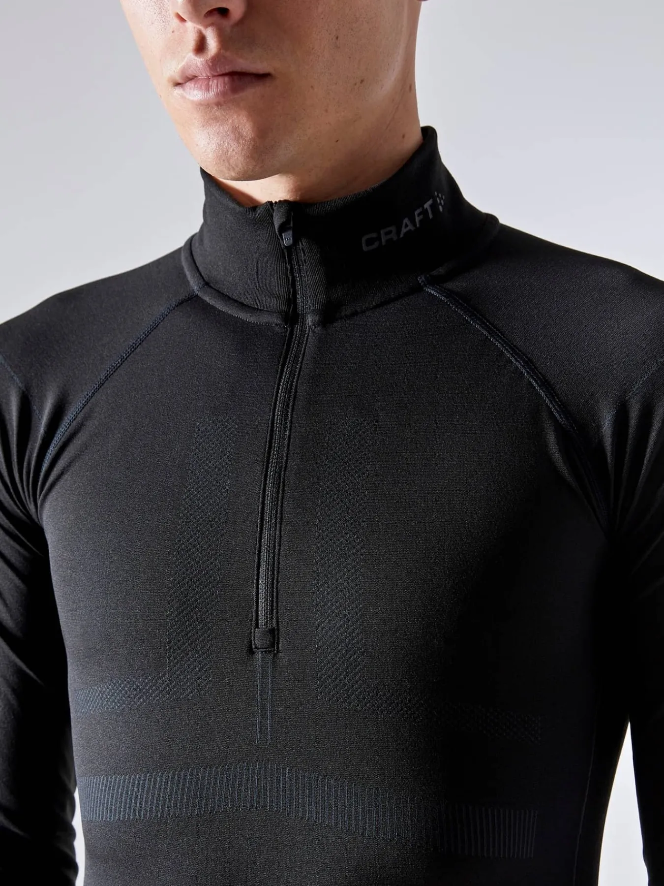 Craft Sportswear T-Shirts & Tröjor|Aktiva Underställ^Active Intensity Zip M Black-Asphalt