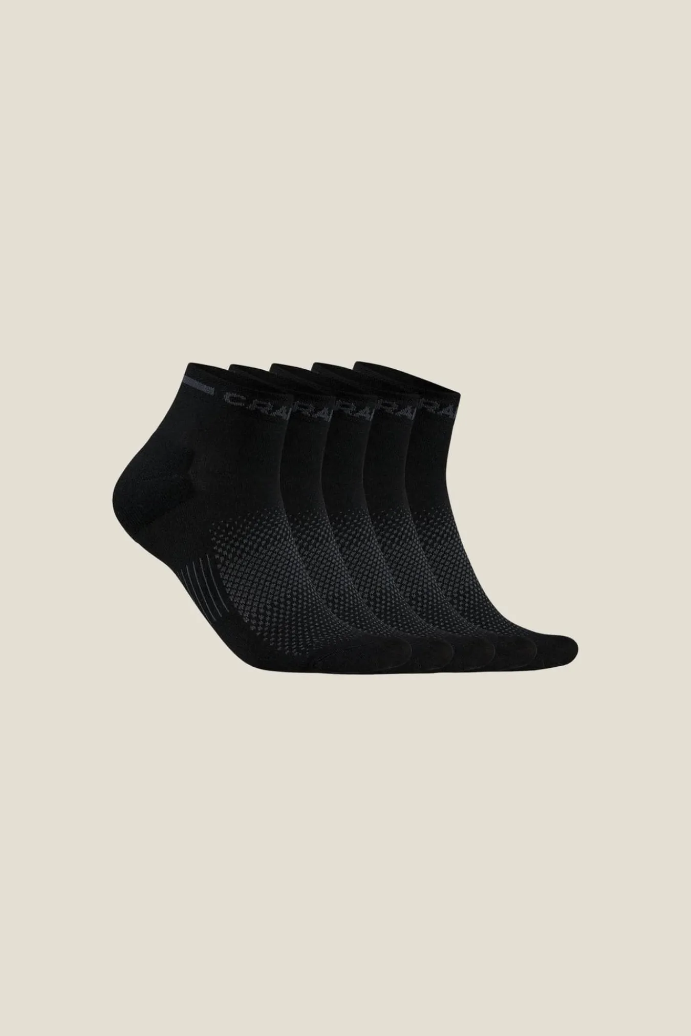 Craft Sportswear Strumpor|Träning^Active Mid Sock 5-Pack Black