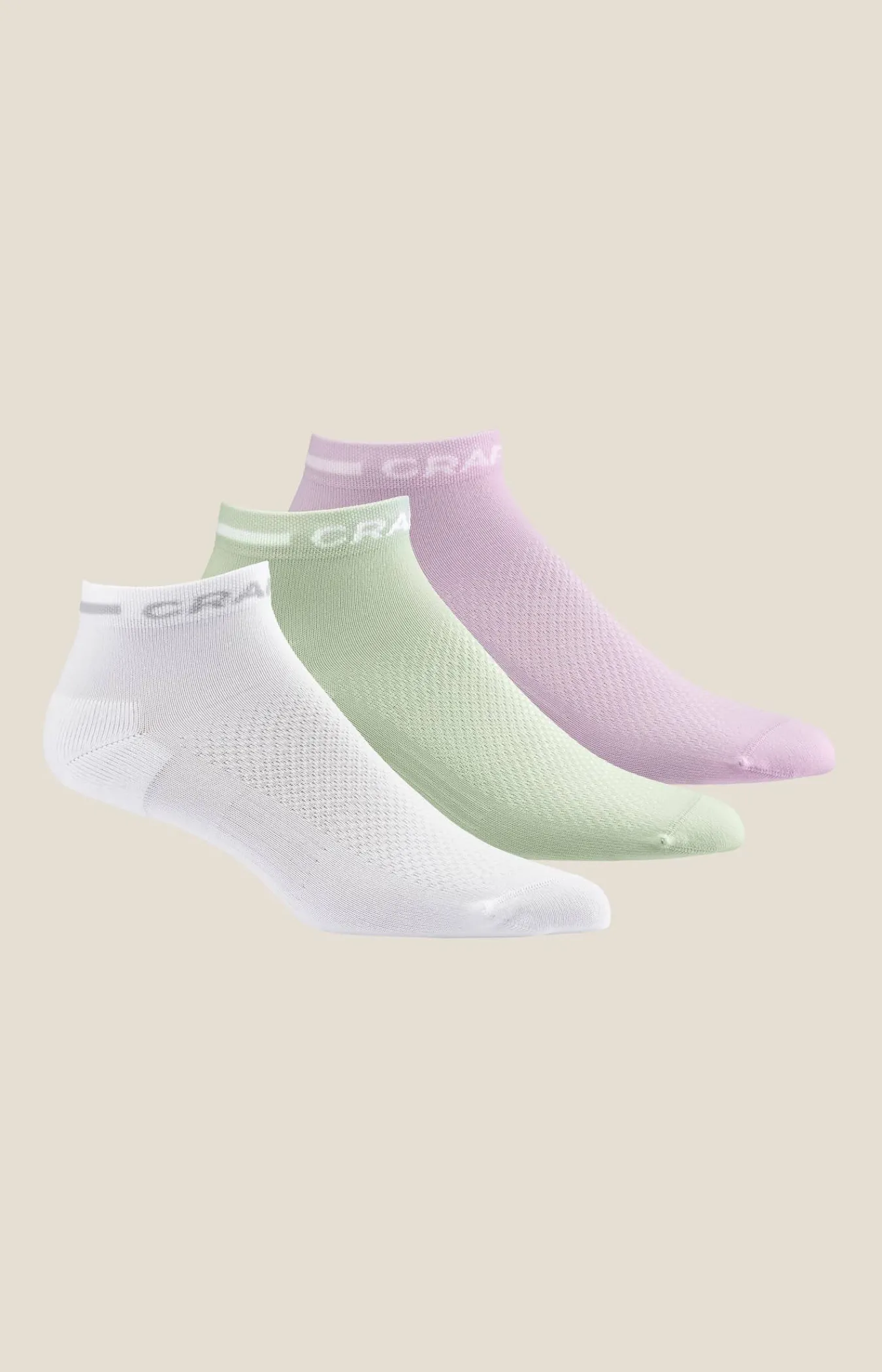 Craft Sportswear Strumpor|Underställ^Active Mid Sock 3-Pack Glacial/Aster