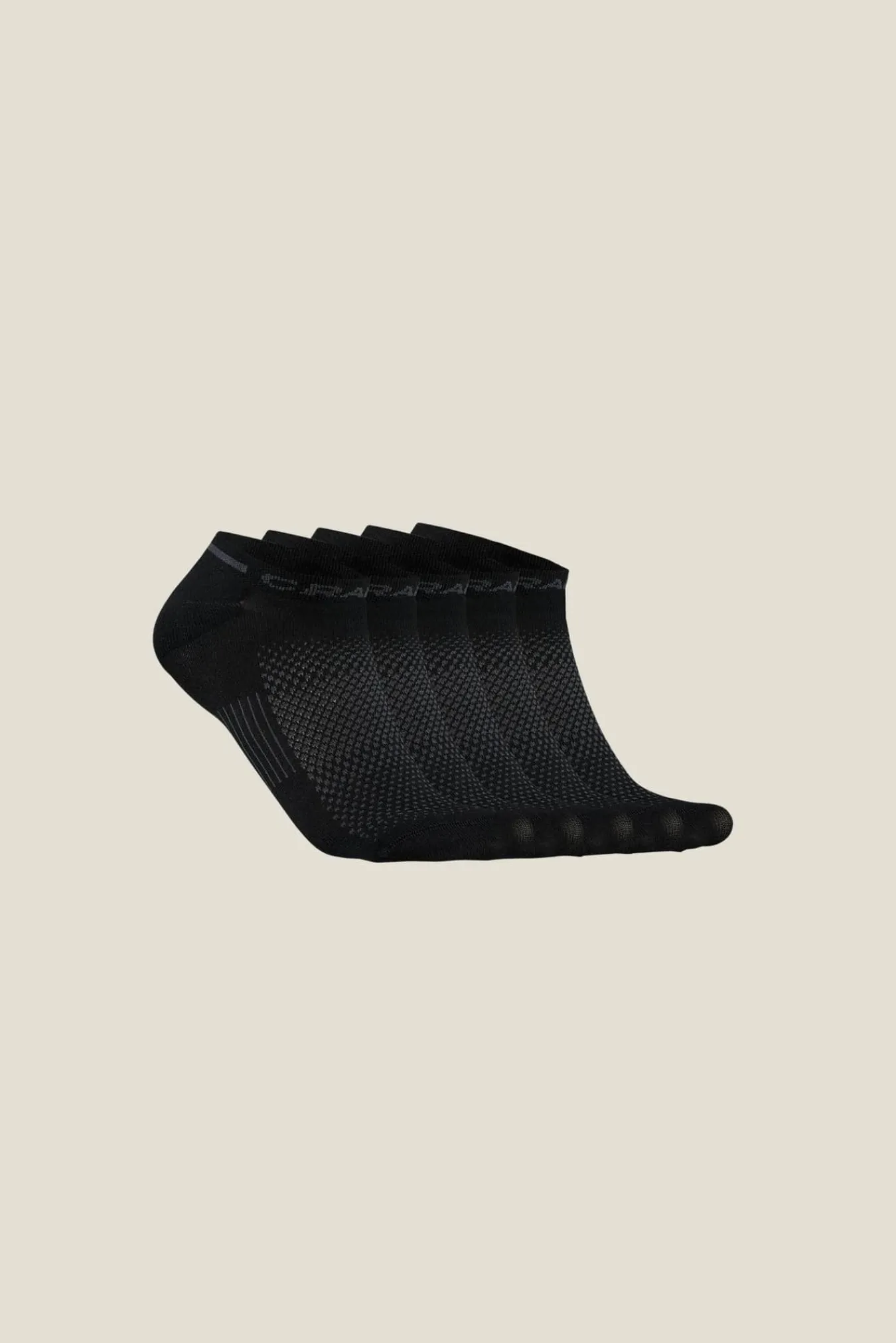 Craft Sportswear Strumpor|Träning^Active Shaftless Sock 5-Pack Black
