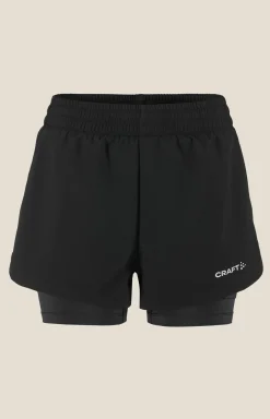 Craft Sportswear Shorts|Träning^ADV Essence 2-In-1 Shorts 2 W Black