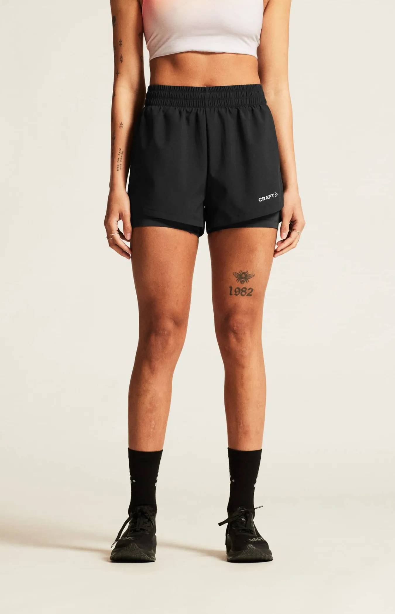 Craft Sportswear Shorts|Träning^ADV Essence 2-In-1 Shorts 2 W Black