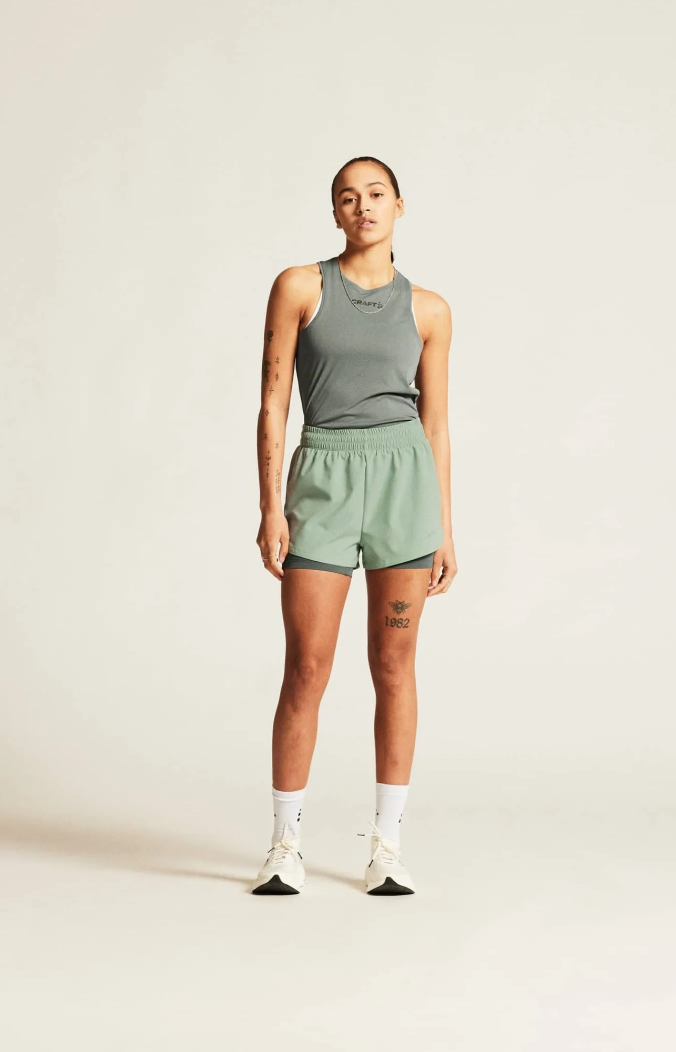 Craft Sportswear Shorts|Träning^ADV Essence 2-In-1 Shorts 2 W Glacial