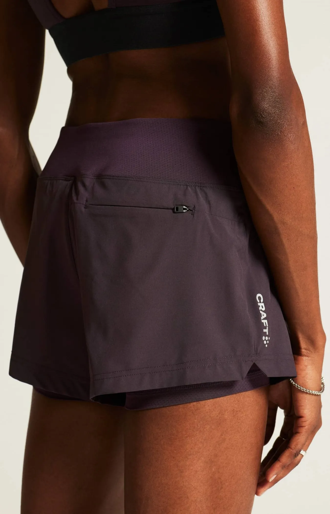 Craft Sportswear Shorts|Träning^ADV Essence 2-in-1 Shorts W Dk Plum