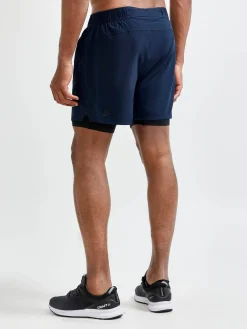 Craft Sportswear Shorts|Träning^ADV Essence 2-in-1 Stretch Shorts M Blaze