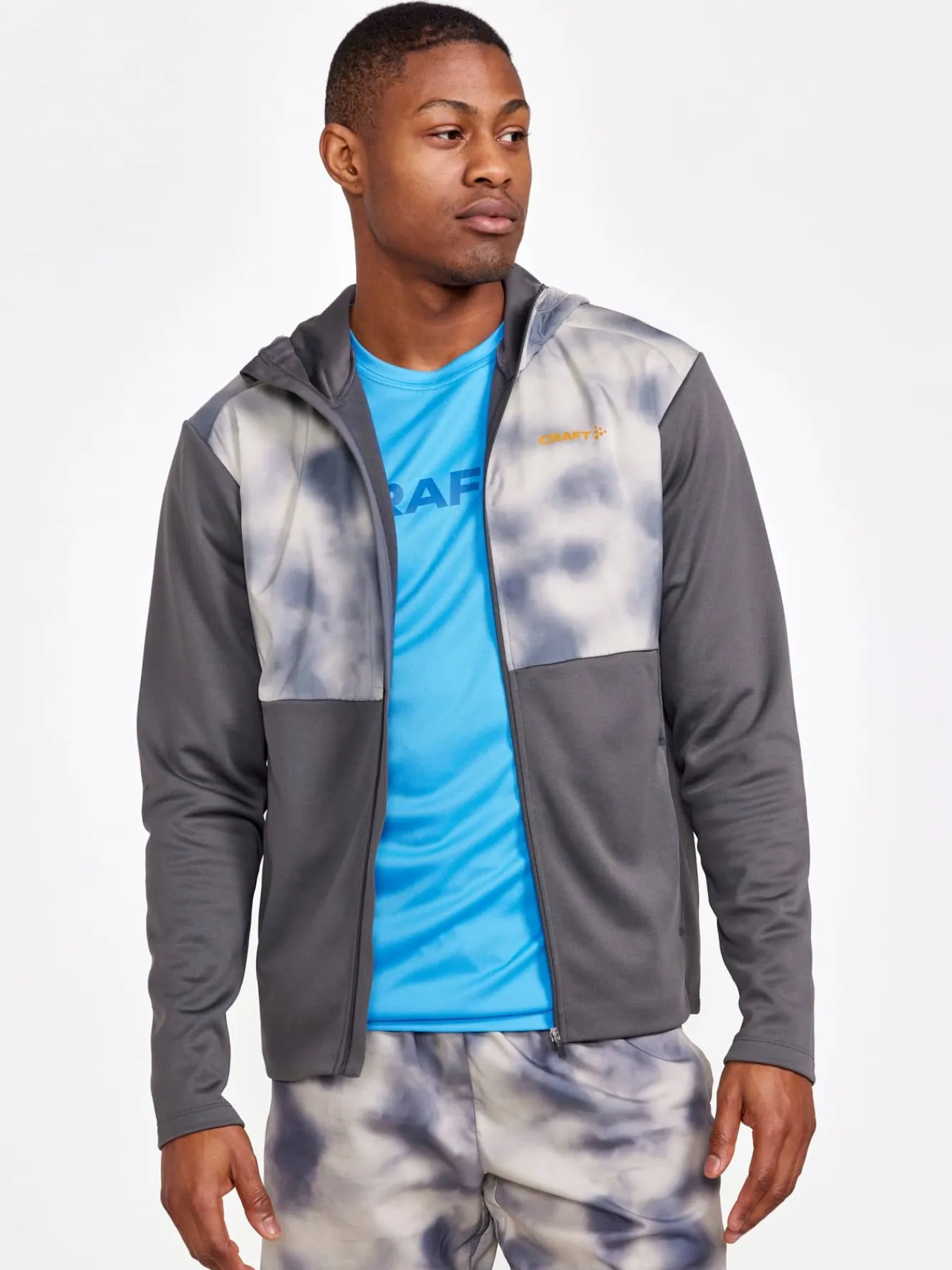 Craft Sportswear Hoodies & Sweatshirts|T-Shirts & Tröjor^ADV Essence Jersey Hood Jacket M Granite-Ecru