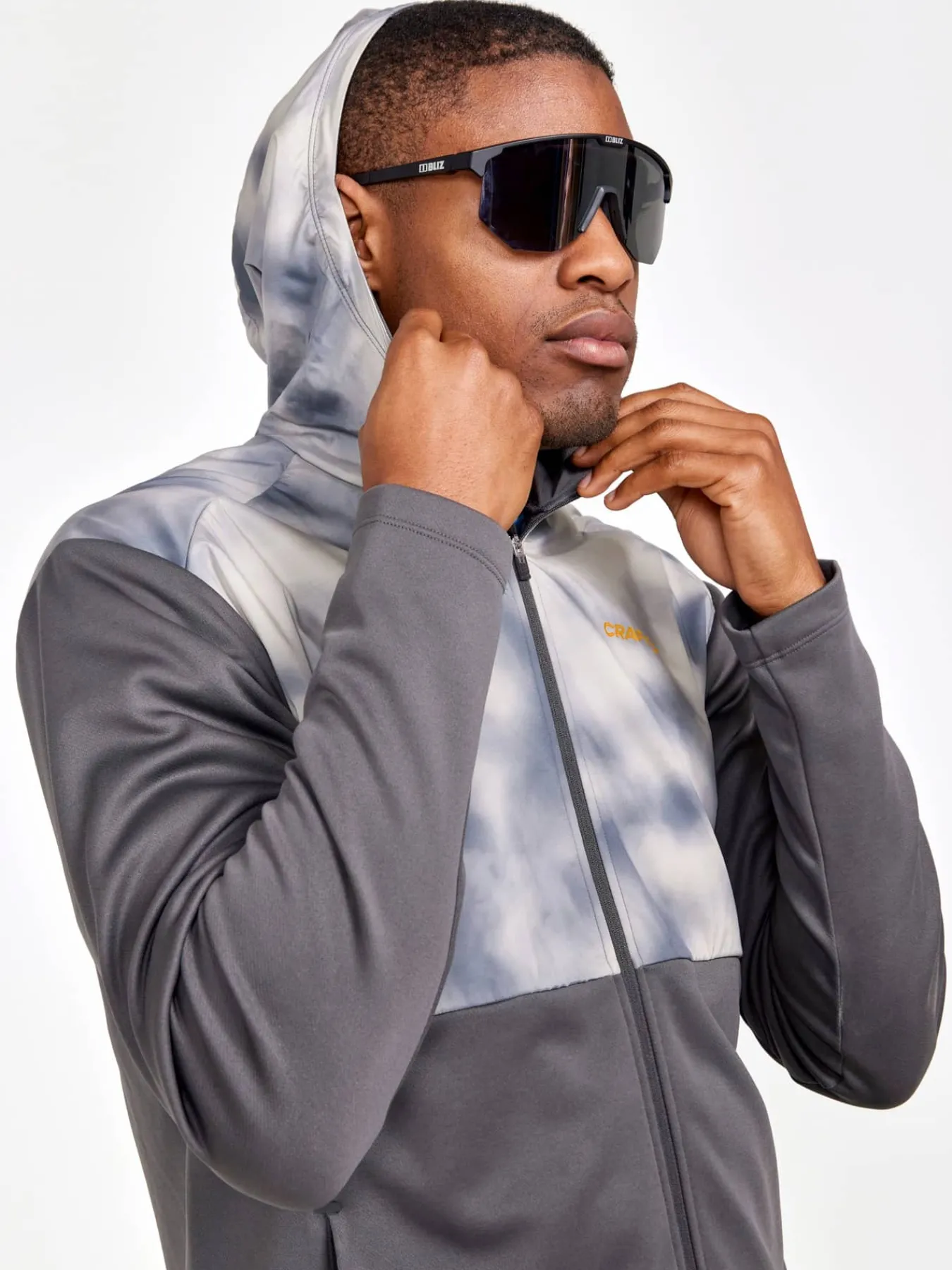 Craft Sportswear Hoodies & Sweatshirts|T-Shirts & Tröjor^ADV Essence Jersey Hood Jacket M Granite-Ecru