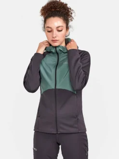 Craft Sportswear Hoodies & Sweatshirts|Träning^ADV Essence Jersey Hood Jacket W Slate-Thyme