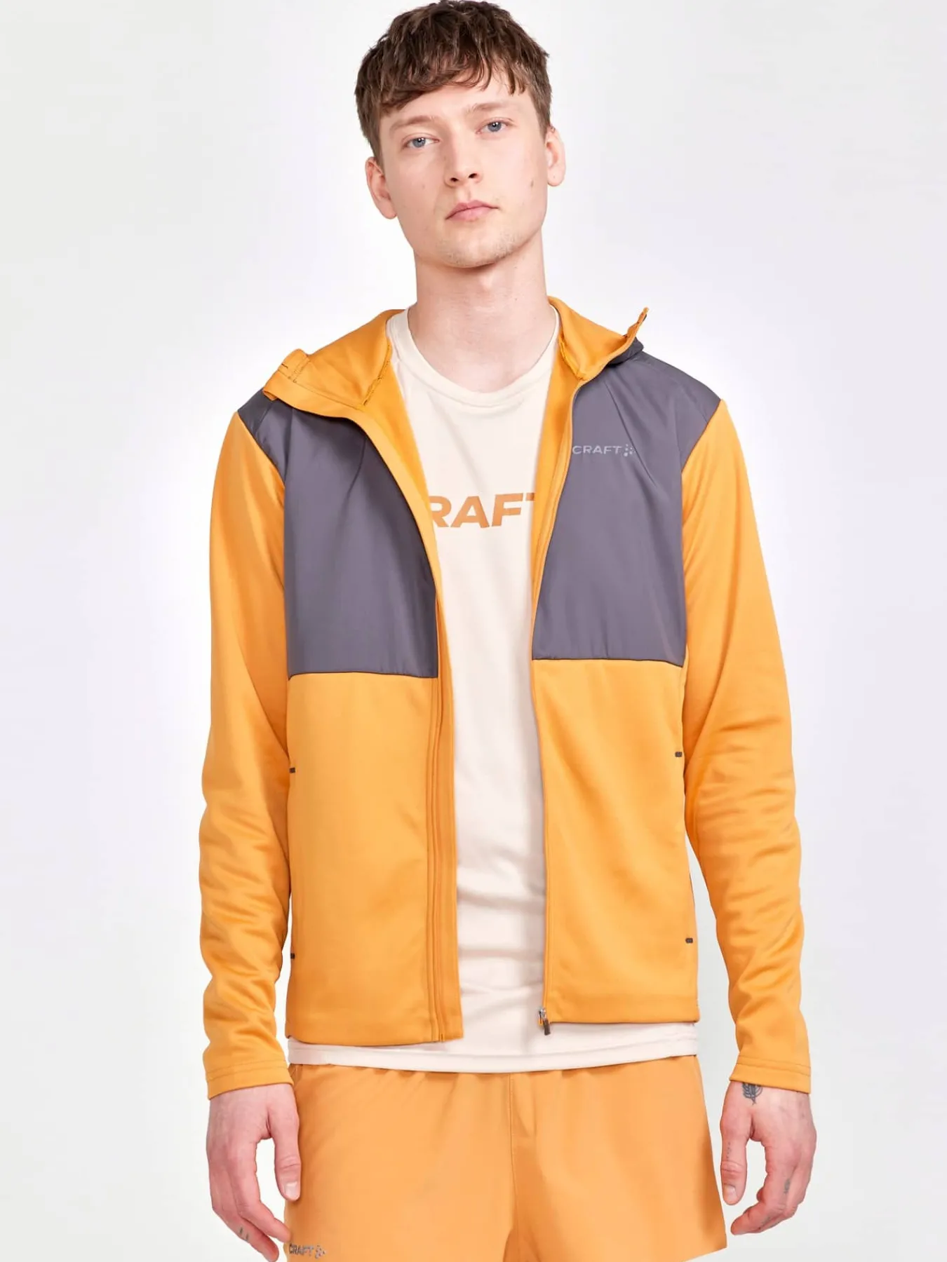 Craft Sportswear Hoodies & Sweatshirts|T-Shirts & Tröjor^ADV Essence Jersey Hood Jacket M Desert-Granite