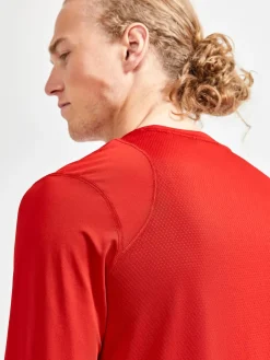 Craft Sportswear T-Shirts & Tröjor|Träning^ADV Essence LS Tee M Bright Red