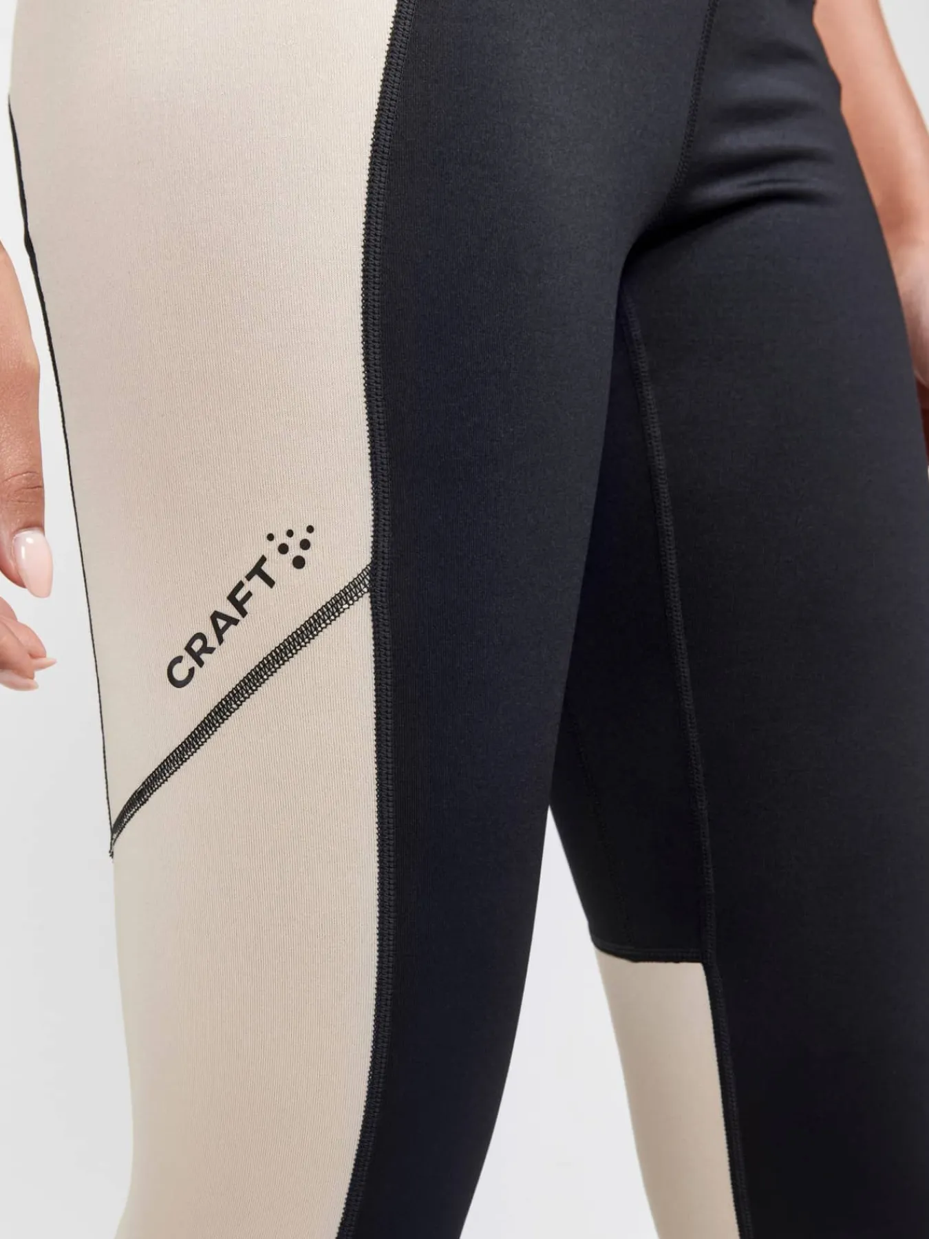Craft Sportswear Tights|Träning^ADV Essence Warm Tights W Black-Ecru