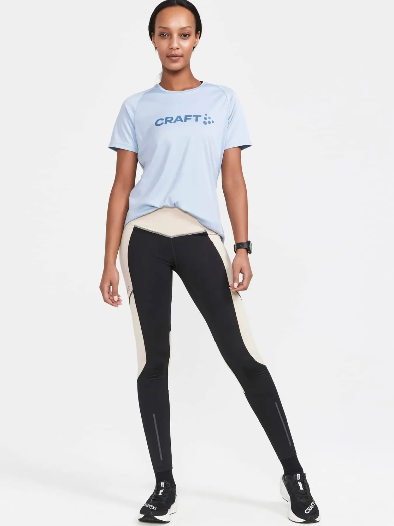 Craft Sportswear Tights|Träning^ADV Essence Warm Tights W Black-Ecru