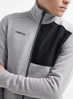Craft Sportswear Jackor & Västar^ADV Explore Heavy Fleece Jacket M Grey Melange-Black