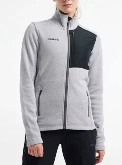 Craft Sportswear Jackor & Västar^ADV Explore Heavy Fleece Jacket W Grey Melange-Black