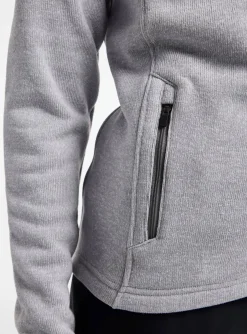 Craft Sportswear Jackor & Västar^ADV Explore Heavy Fleece Jacket W Grey Melange-Black