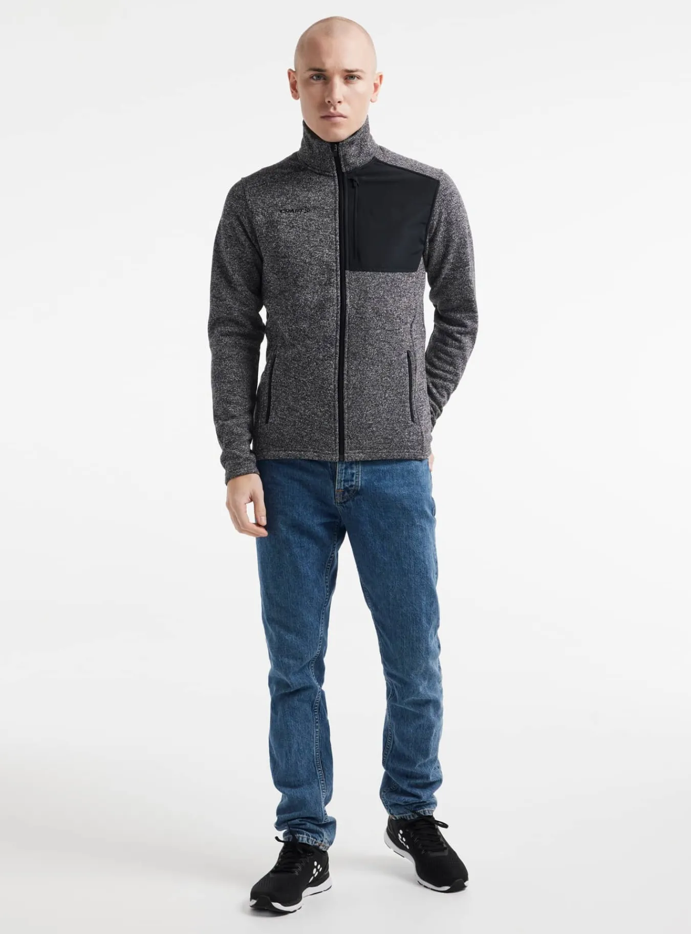 Craft Sportswear Jackor & Västar^ADV Explore Heavy Fleece Jacket M Black-Melange
