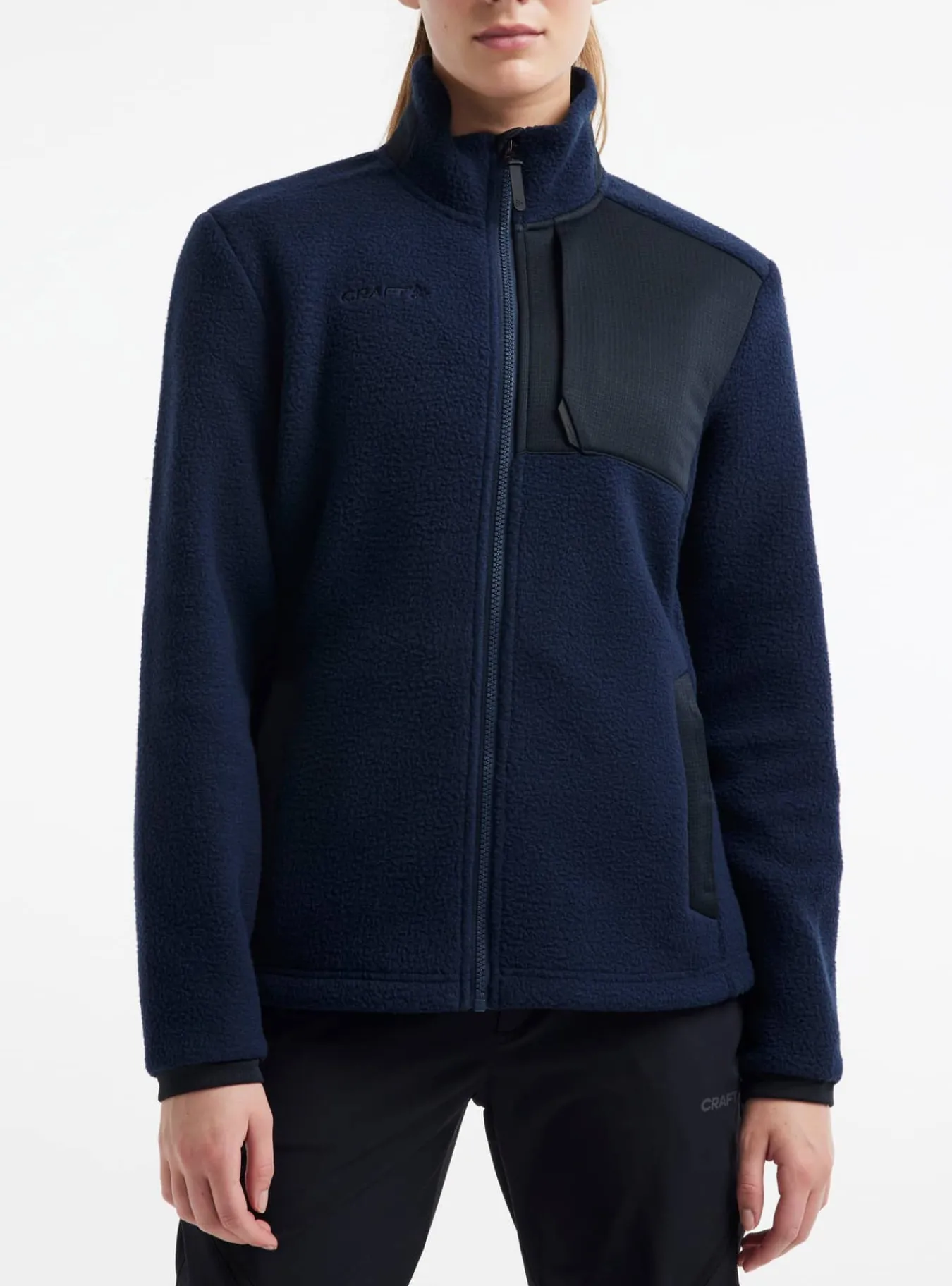Craft Sportswear Mellanlager & Fleece|Mellanlager^ADV Explore Pile Fleece Jacket W Blaze/Black