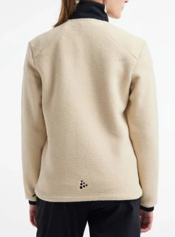 Craft Sportswear Mellanlager & Fleece|Mellanlager^ADV Explore Pile Fleece Jacket W Ecru-Black