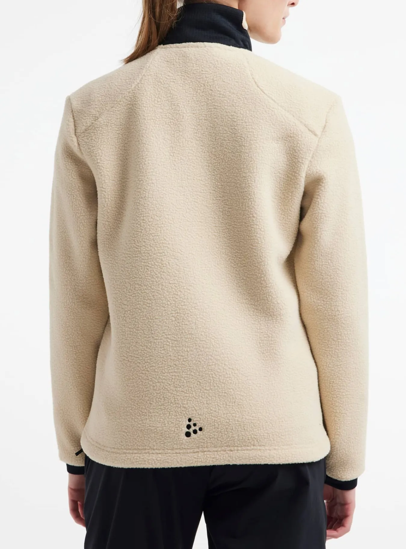 Craft Sportswear Mellanlager & Fleece|Mellanlager^ADV Explore Pile Fleece Jacket W Ecru-Black