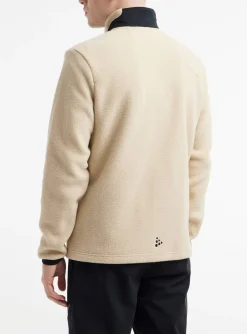 Craft Sportswear Mellanlager & Fleece|Mellanlager^ADV Explore Pile Fleece Jacket M Ecru-Black