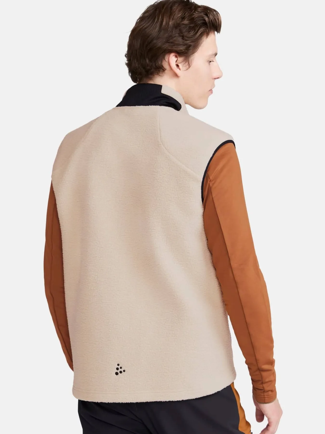 Craft Sportswear Mellanlager & Fleece|Mellanlager^ADV Explore Pile Fleece Vest M Ecru-Black