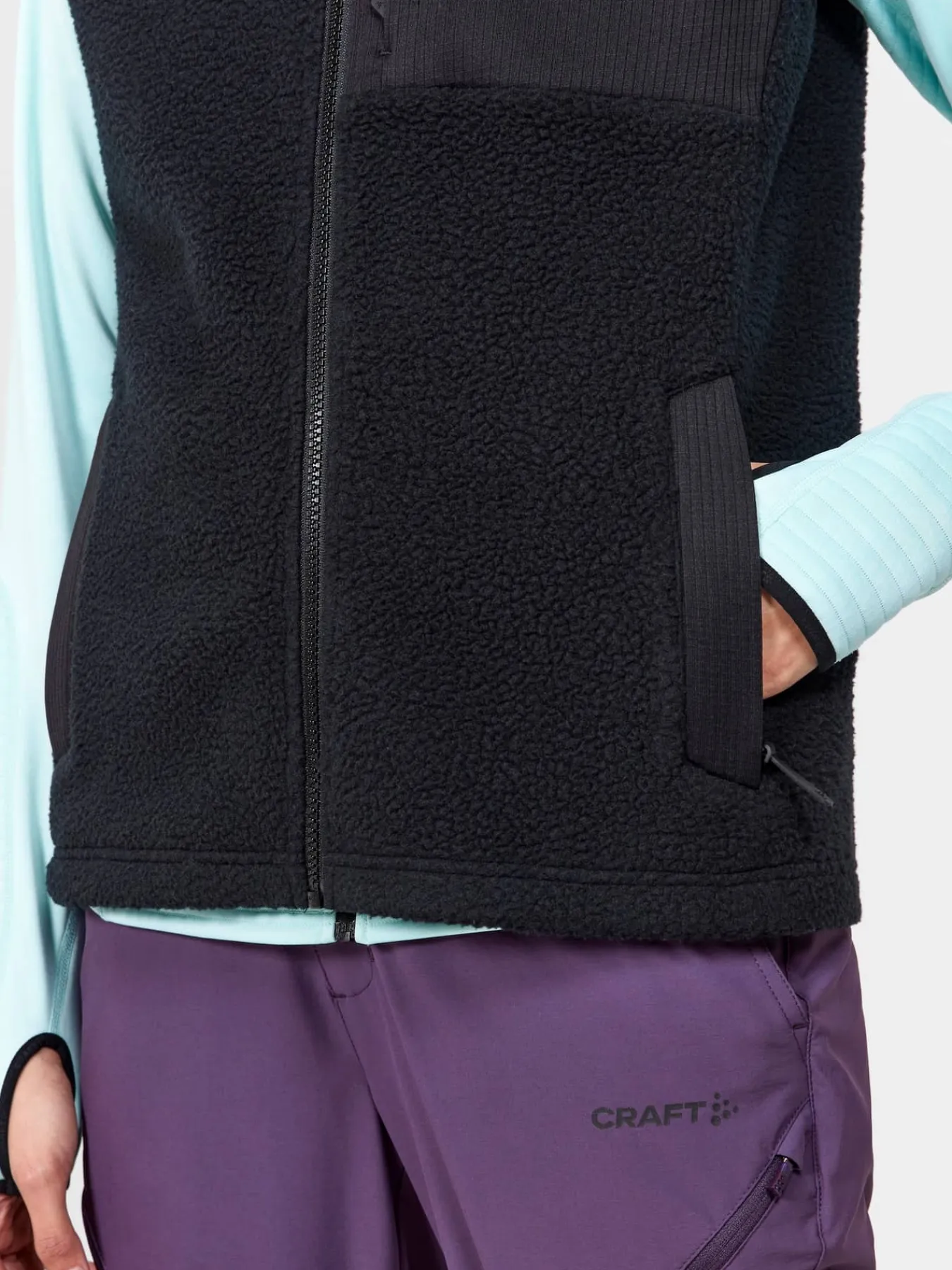Craft Sportswear Mellanlager & Fleece|Mellanlager^ADV Explore Pile Fleece Vest W Black