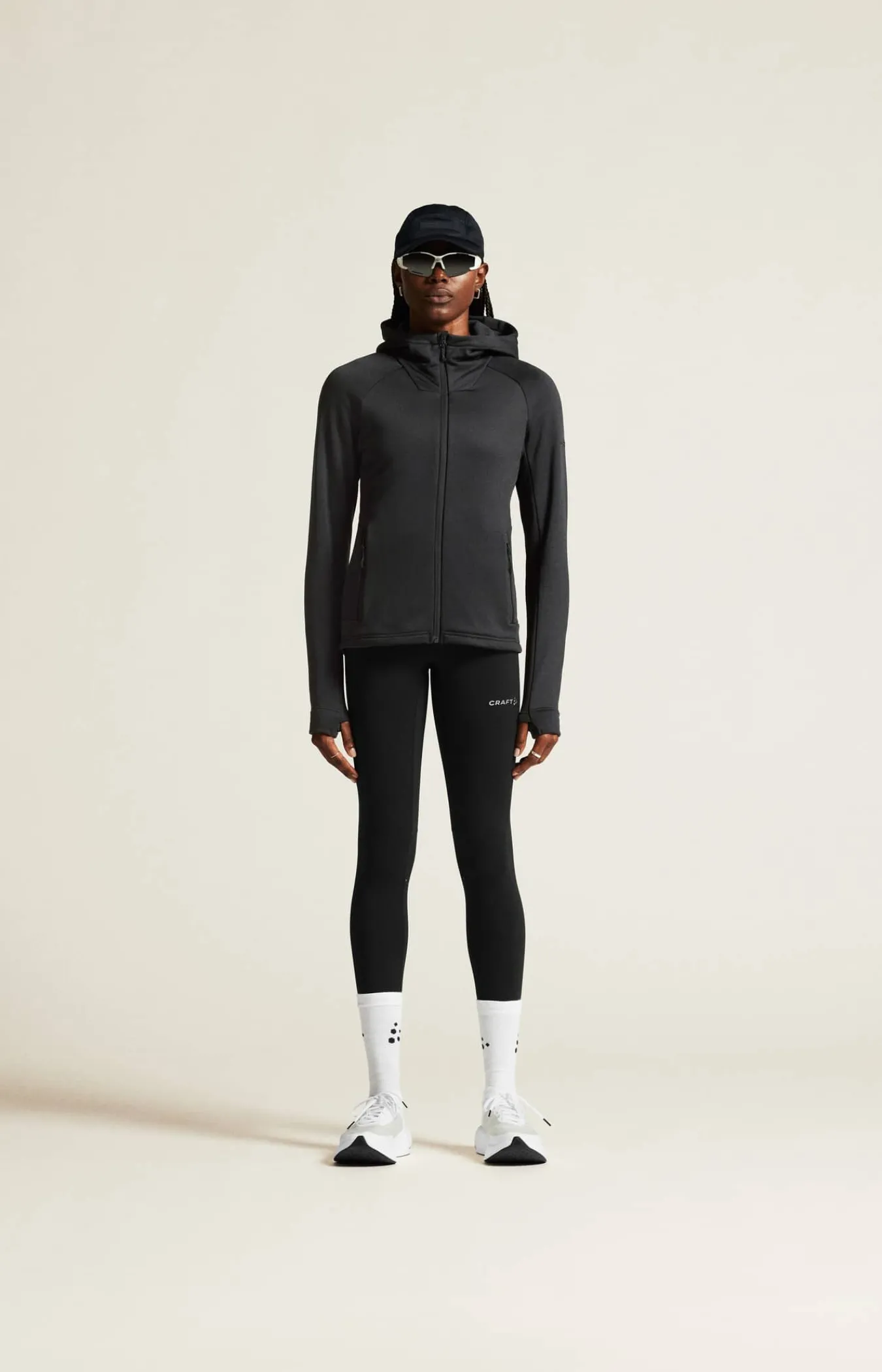 Craft Sportswear Mellanlager & Fleece|Mellanlager^ADV Explore Power Fleece Hood Jacket W Black