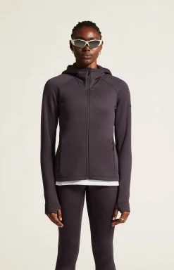 Craft Sportswear Mellanlager & Fleece|Mellanlager^ADV Explore Power Fleece Hood Jacket W Dk Plum