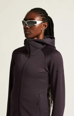 Craft Sportswear Mellanlager & Fleece|Mellanlager^ADV Explore Power Fleece Hood Jacket W Dk Plum