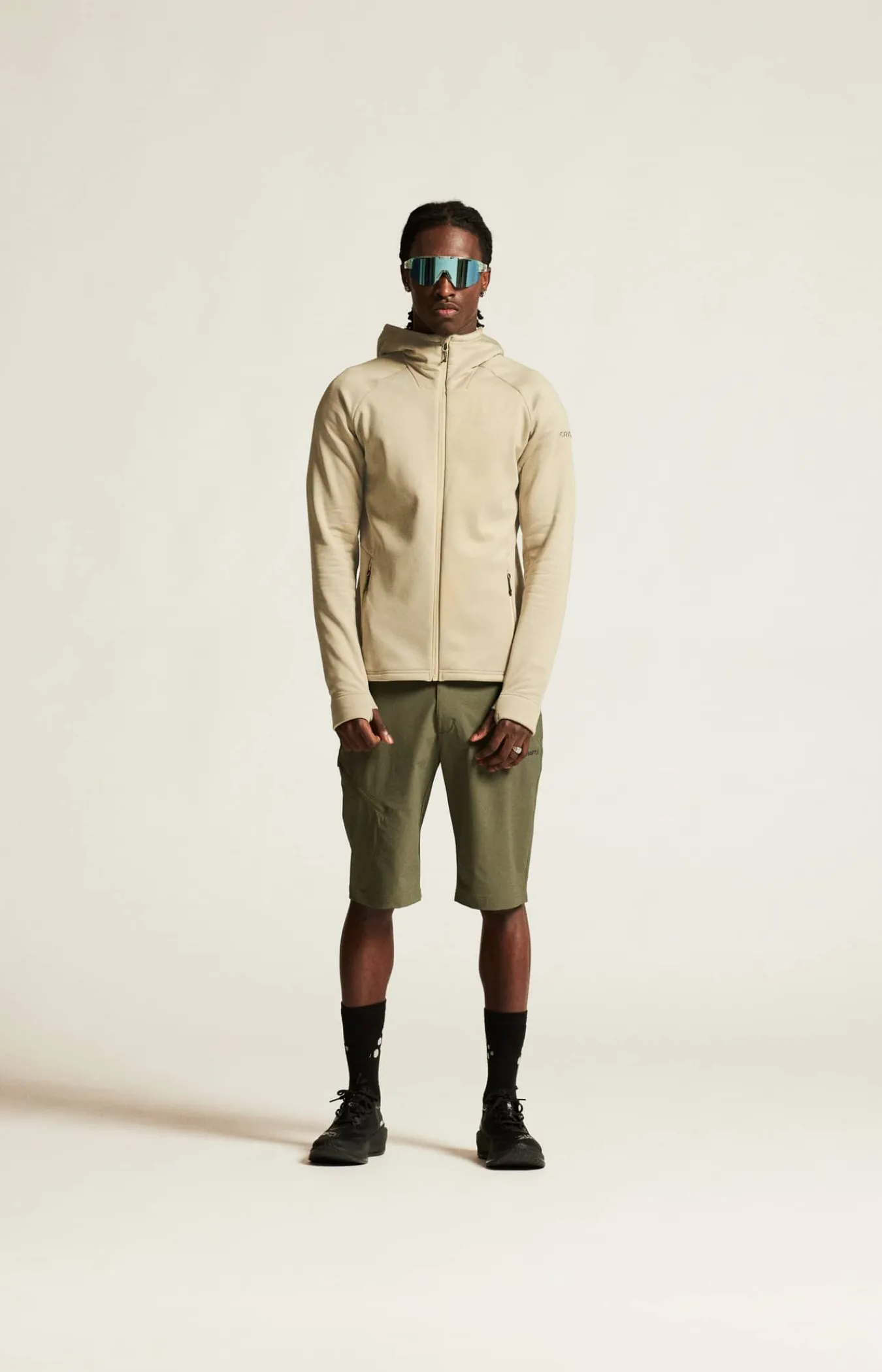 Craft Sportswear Mellanlager & Fleece|Mellanlager^ADV Explore Power Fleece Hood Jacket M Hay