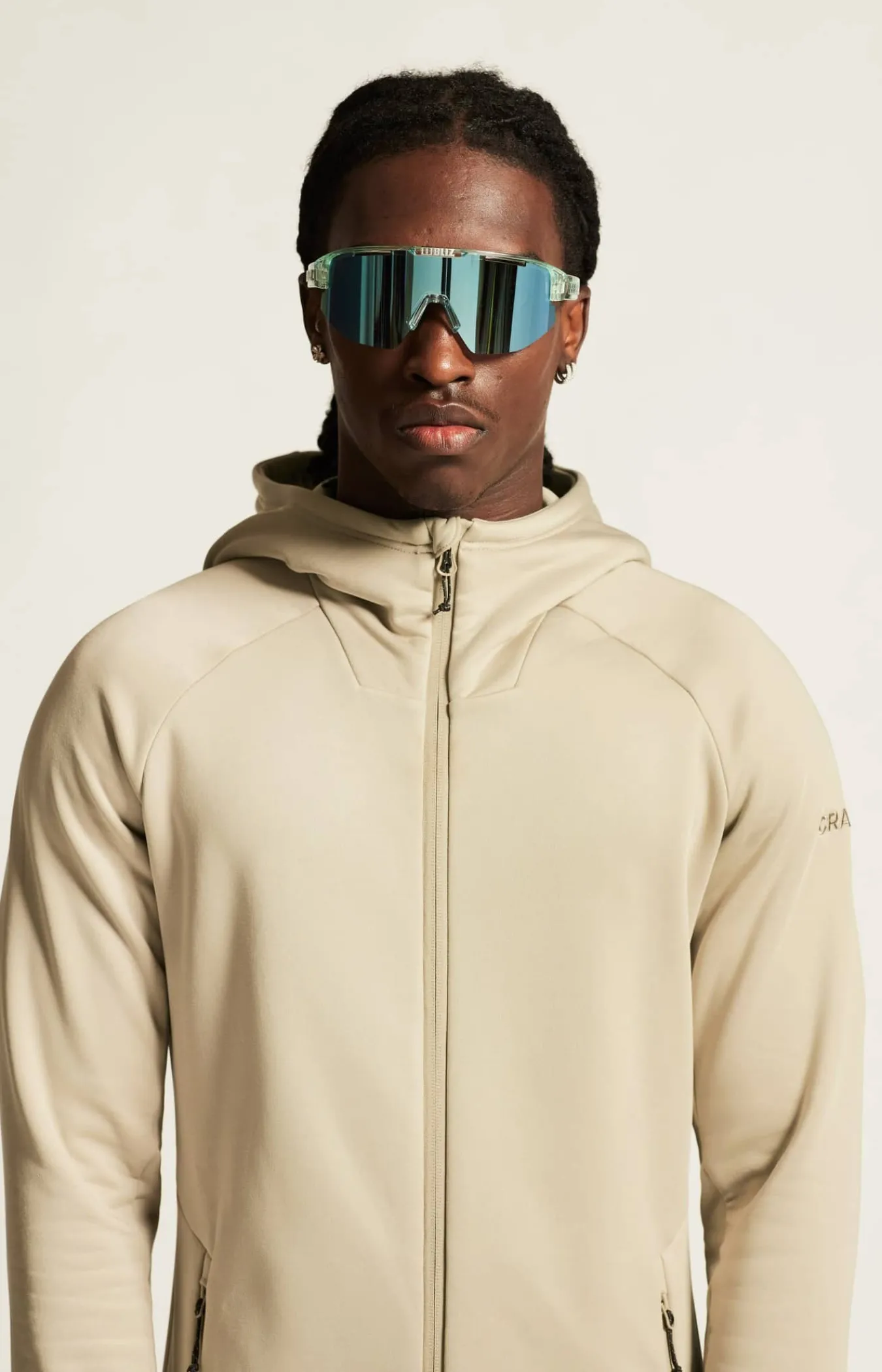 Craft Sportswear Mellanlager & Fleece|Mellanlager^ADV Explore Power Fleece Hood Jacket M Hay