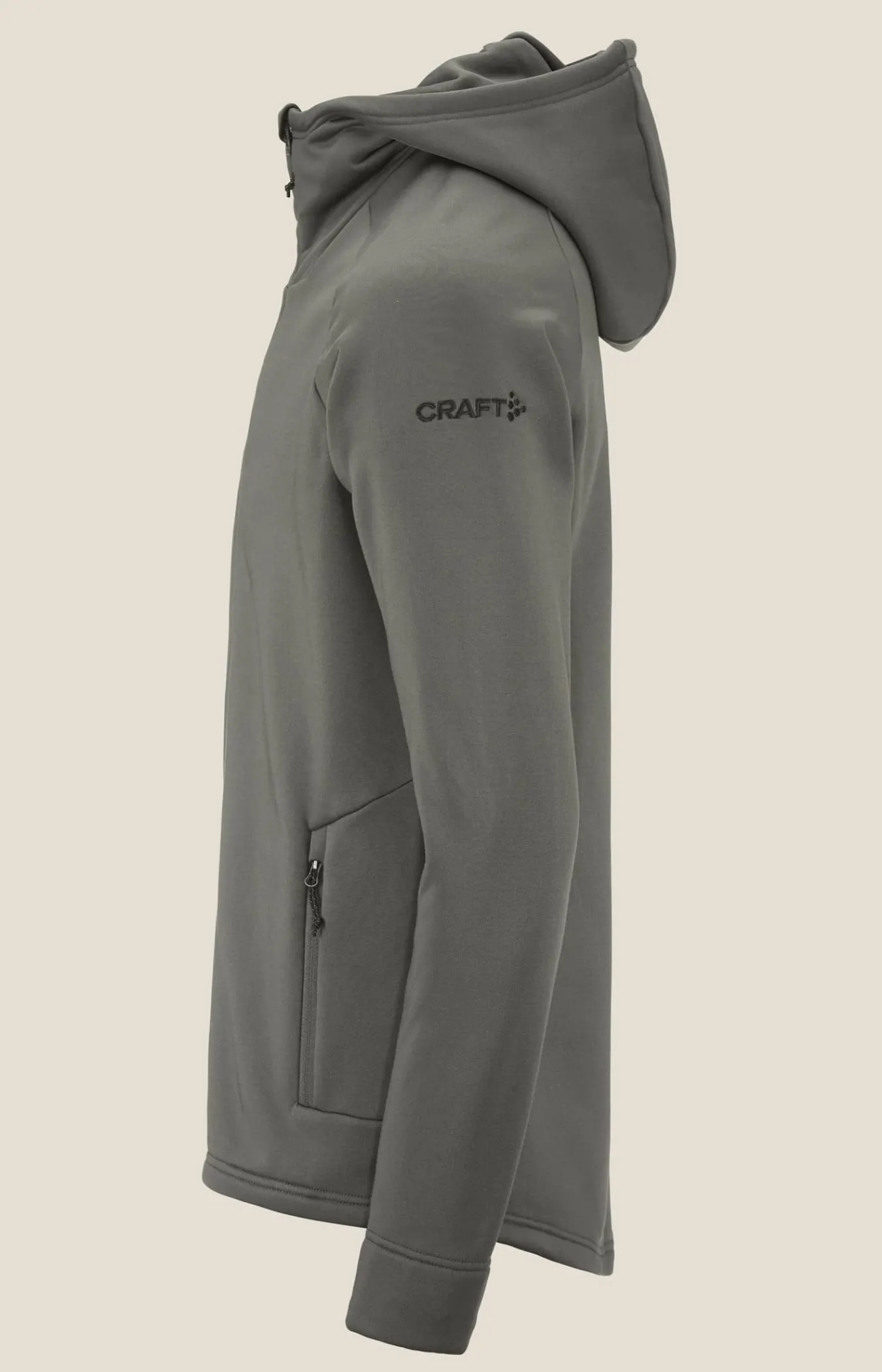Craft Sportswear Mellanlager & Fleece|Mellanlager^ADV Explore Power Fleece Hood Jacket M Granite