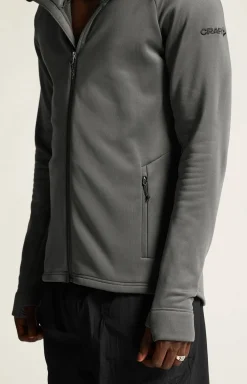 Craft Sportswear Mellanlager & Fleece|Mellanlager^ADV Explore Power Fleece Hood Jacket M Granite