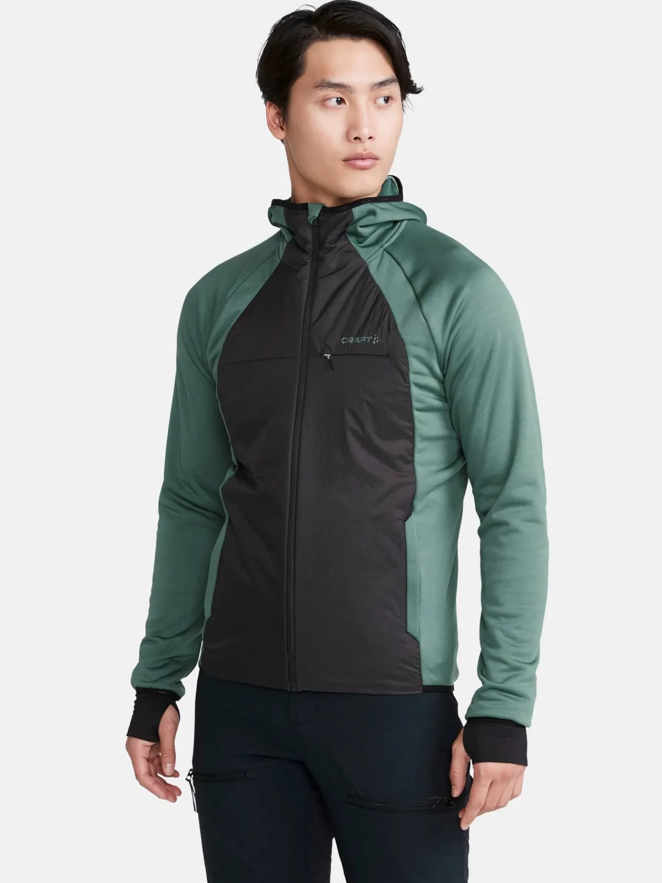 Craft Sportswear Mellanlager & Fleece|Mellanlager^ADV Hybrid Midlayer M Thyme-Black