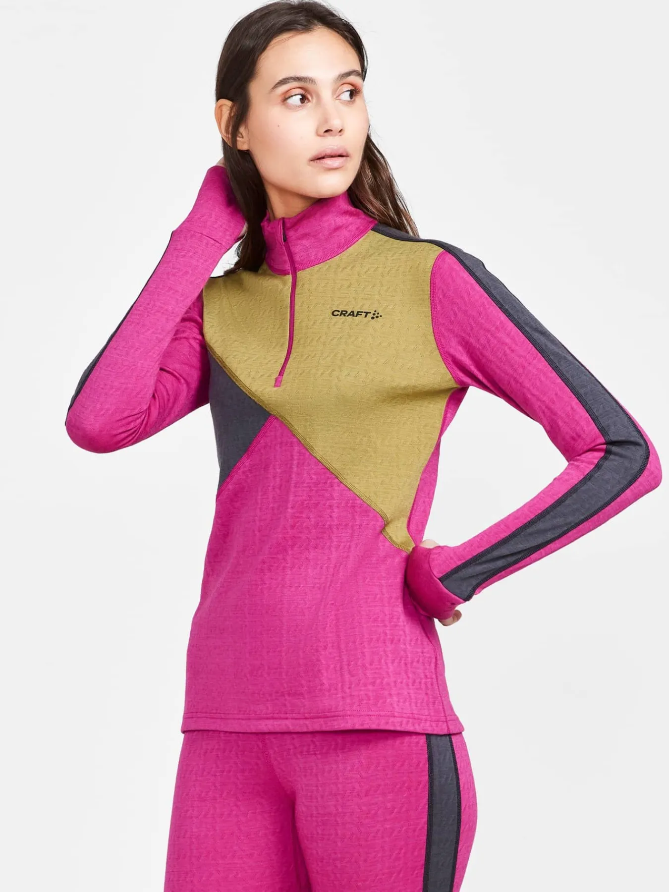 Craft Sportswear Underställ|Aktiva Underställ^ADV Nordic Wool HZ W Roxo-Slate