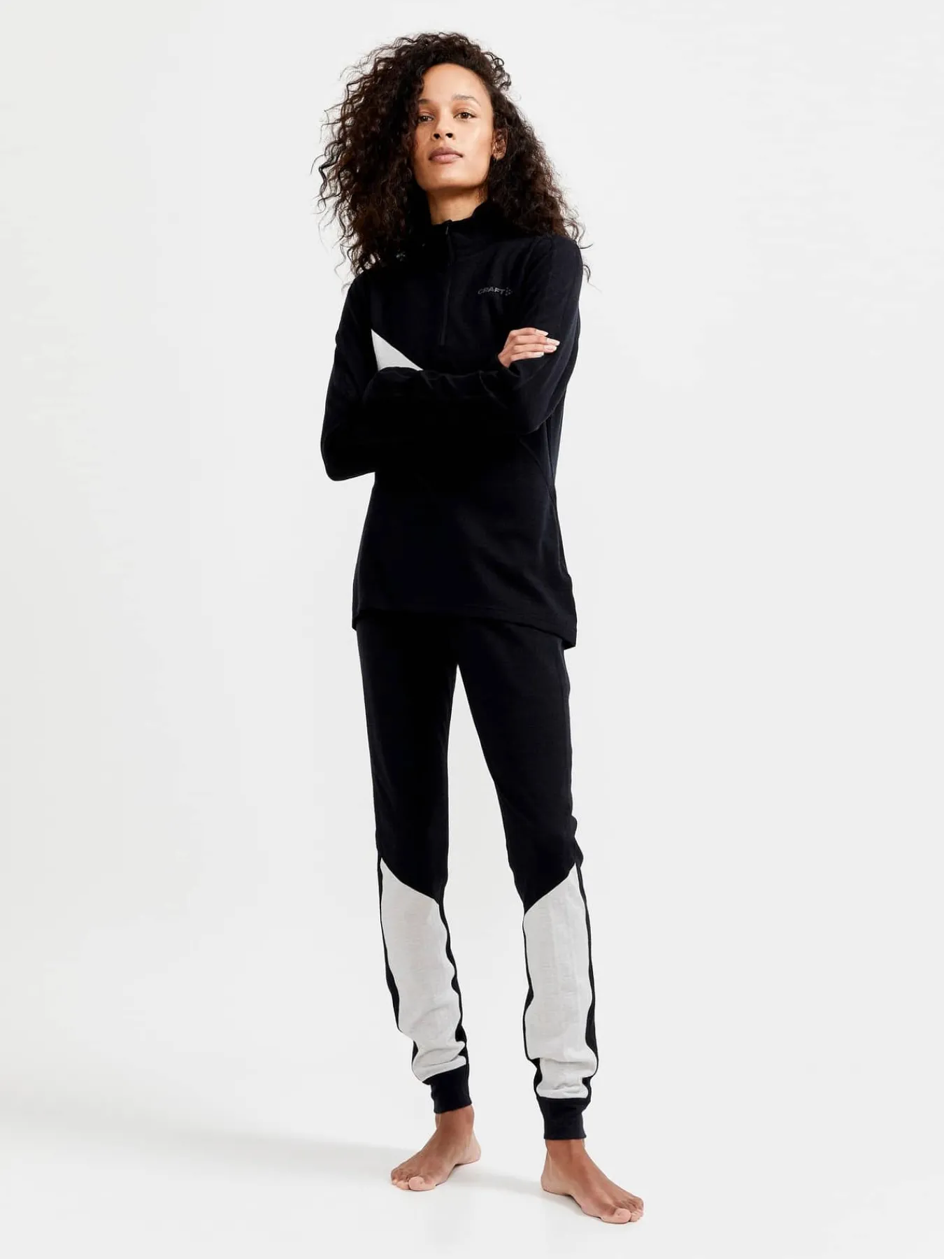 Craft Sportswear Underställ|Aktiva Underställ^ADV Nordic Wool Pant W Black-Ash