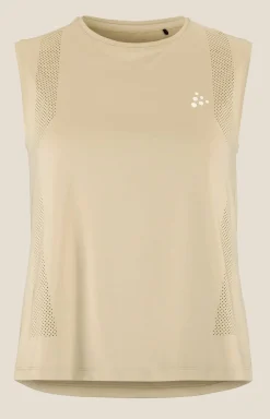 Craft Sportswear Linnen|Träning^ADV Tone Perforated Tank Top W Hay