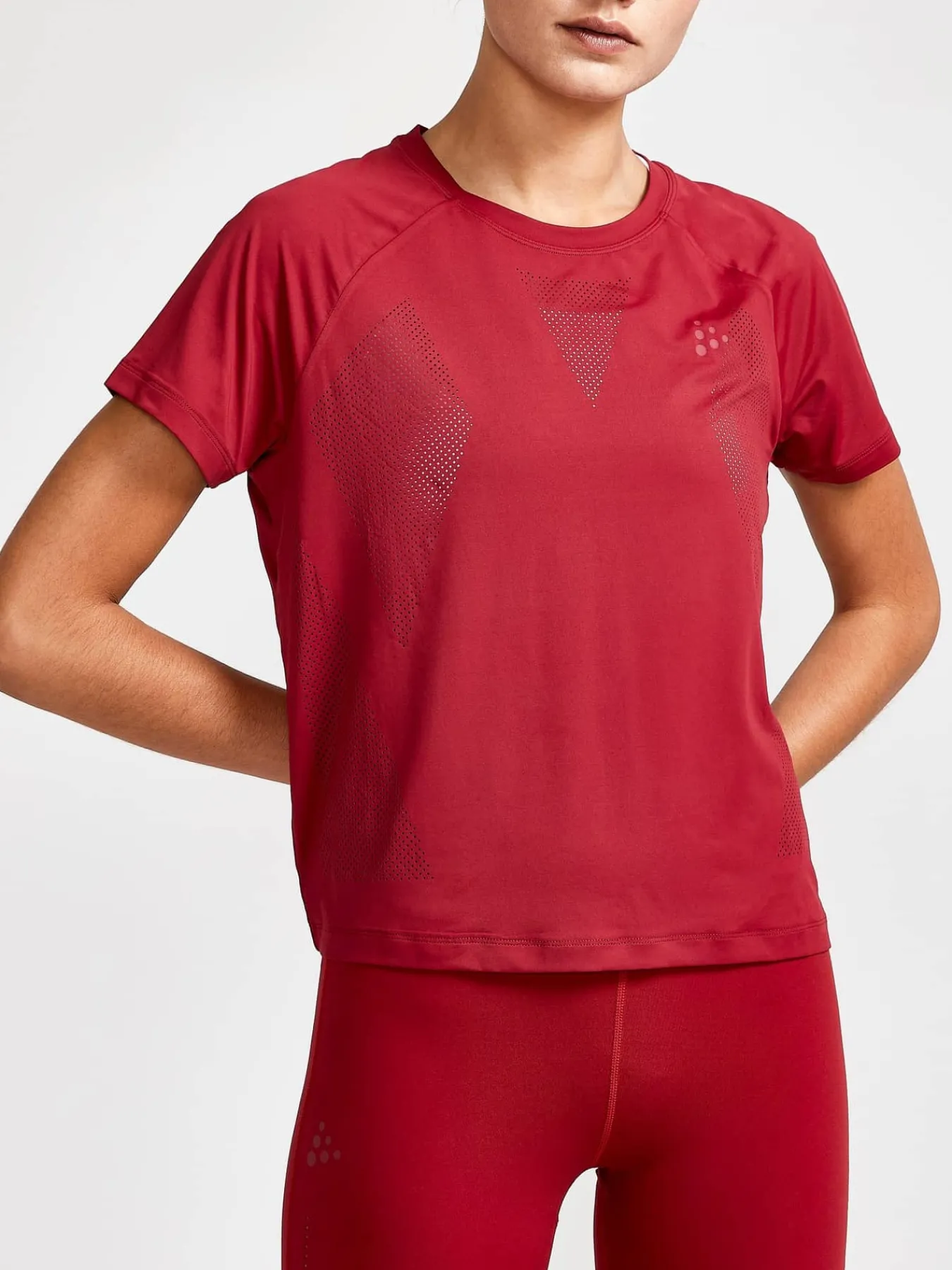 Craft Sportswear T-Shirts & Tröjor|Träning^ADV Tone Perforated Tee W Rhubarb