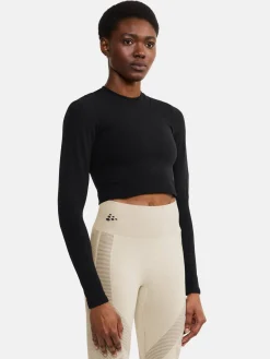 Craft Sportswear Träning^ADV Tone Seamless Cropped Ls Top W Black