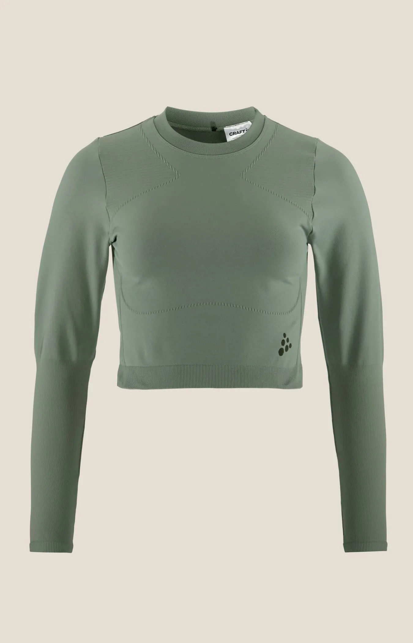Craft Sportswear Träning^ADV Tone Seamless Cropped Ls Top W Leaf