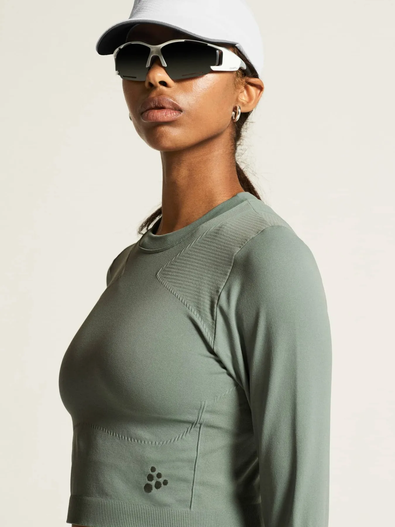 Craft Sportswear Träning^ADV Tone Seamless Cropped Ls Top W Leaf