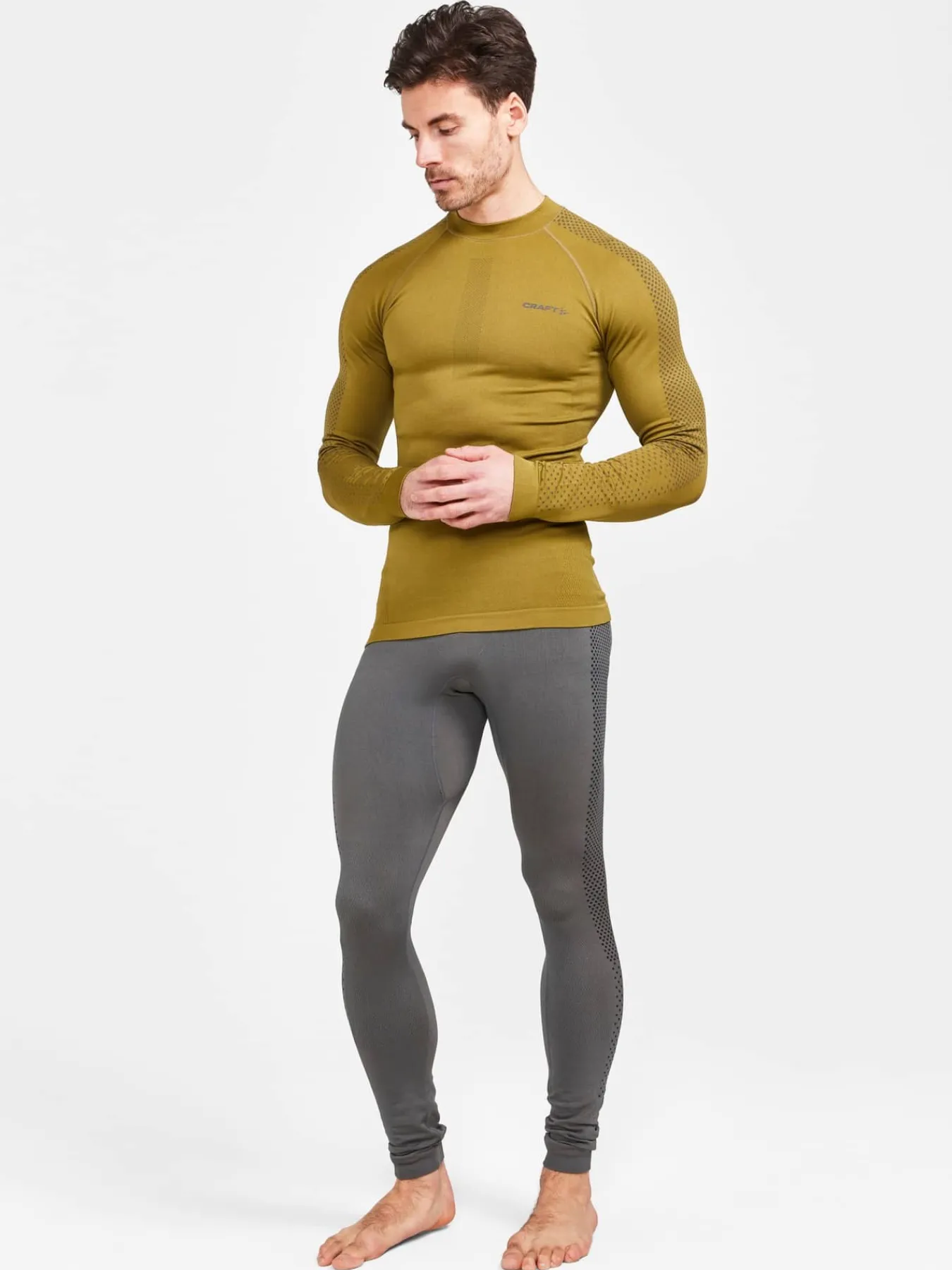 Craft Sportswear Underställ|Aktiva Underställ^ADV Warm Intensity LS M Algae-Granite
