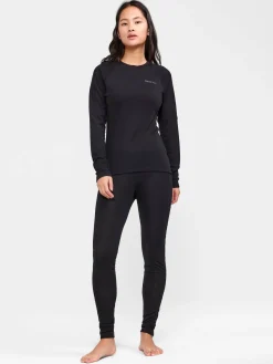 Craft Sportswear Underställ|Aktiva Underställ^ADV Wool Merino RN LS W Black